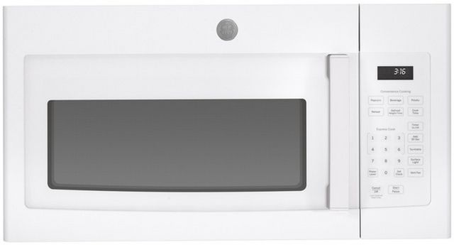 GE® 1.6 Cu. Ft. White Over The Range Microwave