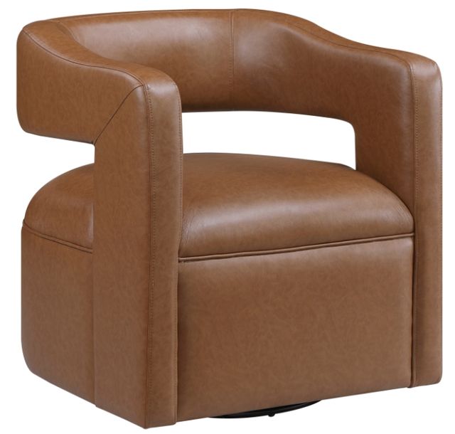 Homelegance® Sawyer Camel Swivel Chair-0