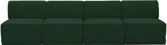 Meridian Furniture Ollie 4-Piece Green 120" Sofa-1