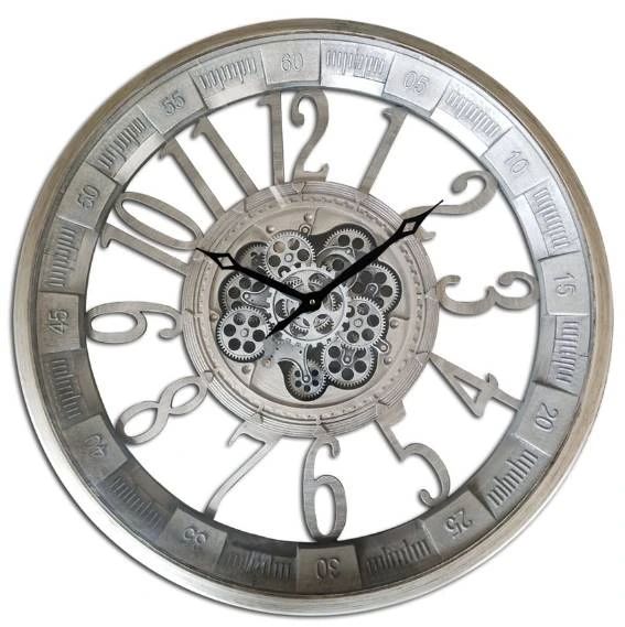 YHD Antique Silver Wall Clock-0