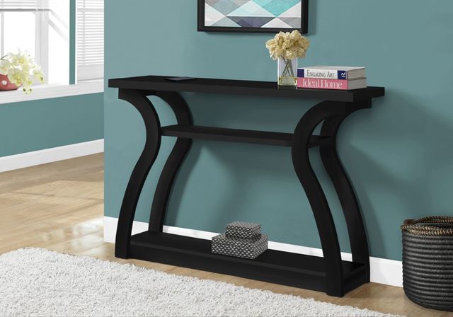 Monarch Specialties Inc. 47"L Black Hall Console Table -3