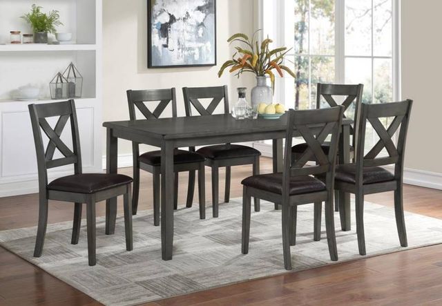 Urban Styles Furniture Palm Springs 7-Piece Gray Dining Set-0