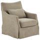 Olliix by Martha Stewart London Tan Swivel Chair-1