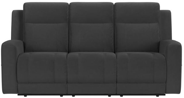 Coaster® Brentwood 2-Piece Dark Charcoal Manual Reclining Sofa Set-2