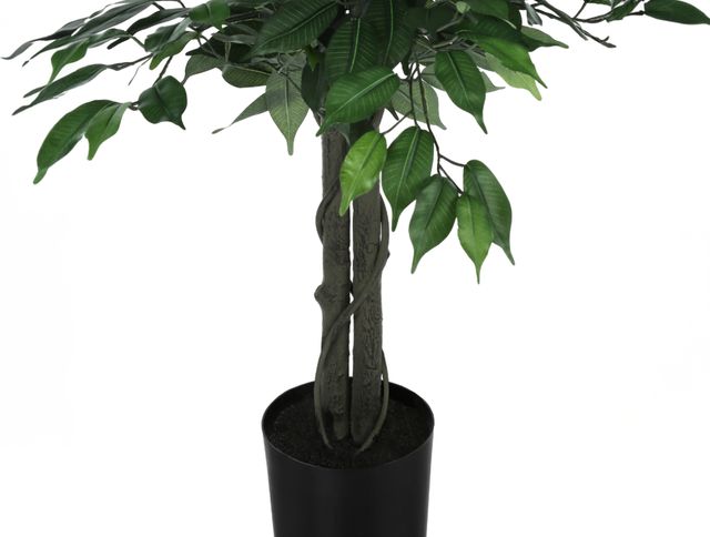 Monarch Specialties Inc. Green/Black 58" Artificial Potted Ficus Tree-1