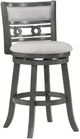 New Classic® Home Furnishings Gia Gray 24'' Swivel Counter Stool-0