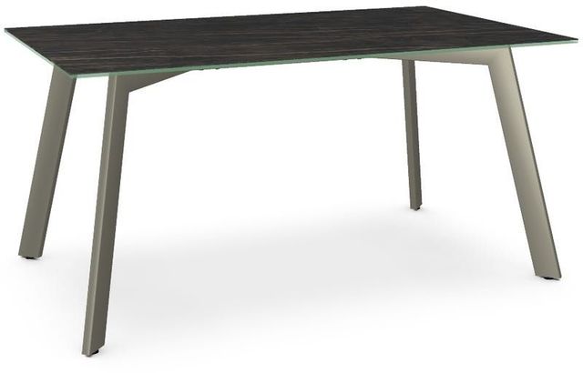 Amisco Customizable Lidya 60" Black Italian Porcelain Rectangular Table-0