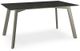 Amisco Customizable Lidya 60" Black Italian Porcelain Rectangular Table-0