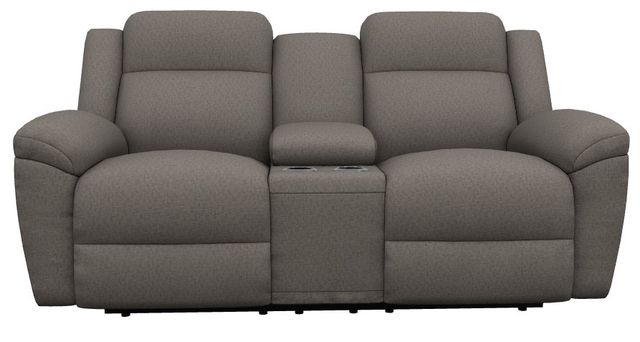 La-Z-Boy® Joel Pewter Power Reclining Loveseat with Console, Headrest, and Lumbar-1