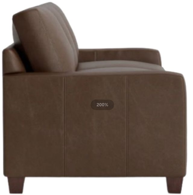 Bassett® Furniture Customizable Carolina Leather Track Arm Sofa-3