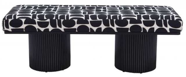 Zuo® Modern Botoia Black/White Bench-1
