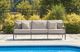 Signature Design by Ashley® North Island Gray/White Aluminum Outdoor Sofa-1