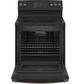 GE® 30" Fingerprint Resistant Black Slate Free Standing Electric Range-1