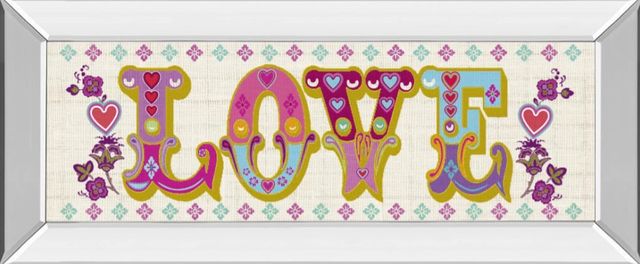 Classy Art First Love by Tom Frazier Mirror Framed Wall Art-0