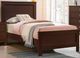 Elements International Sami Espresso Twin Youth Panel Bed-0