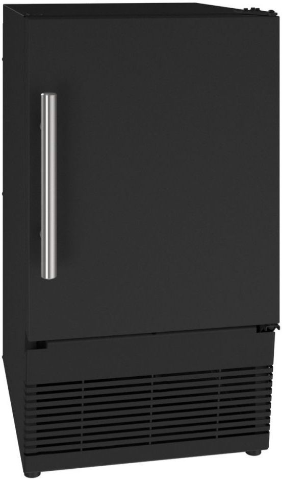 U-Line®  ADA Series 15" 25 lb. Black Solid Ice Maker-0