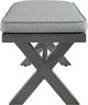 Signature Design by Ashley® Elite Park Gray Nuvella/Stainless Steel Outdoor Bench-2