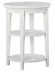 Magnussen Home® Heron Cove Chalk White Round End Table-0
