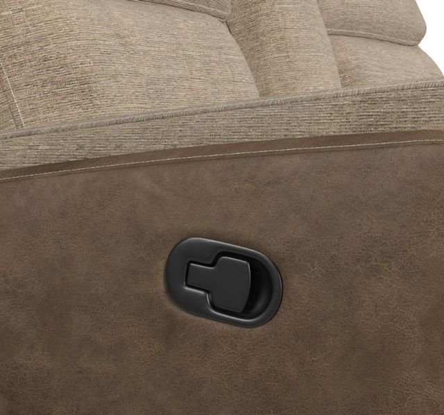 Elements International Hornet Rancho Beige Manual Reclining Loveseat-4