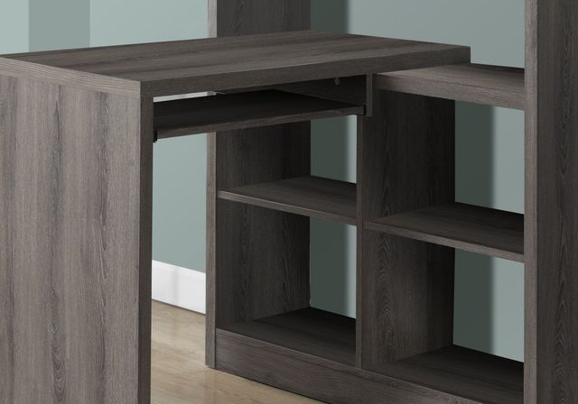 Monarch Specialties Inc. Dark Taupe Left or Right Facing Corner Computer Desk-1