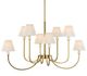 Uttermost® Poppins Warm Brass 8-Light Chandelier-0