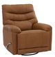 Man Wah Antelope Leather Swivel Glider Recliner-0