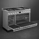 Cuisinière biénergie style Pro de 48 po SMEG de 7.5 pi³ - Acier inoxydable-4