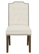 Fairfield® Customizable Entree Dining Empire Short Back Dining Chair with Tobacco Legs and Buttons-1