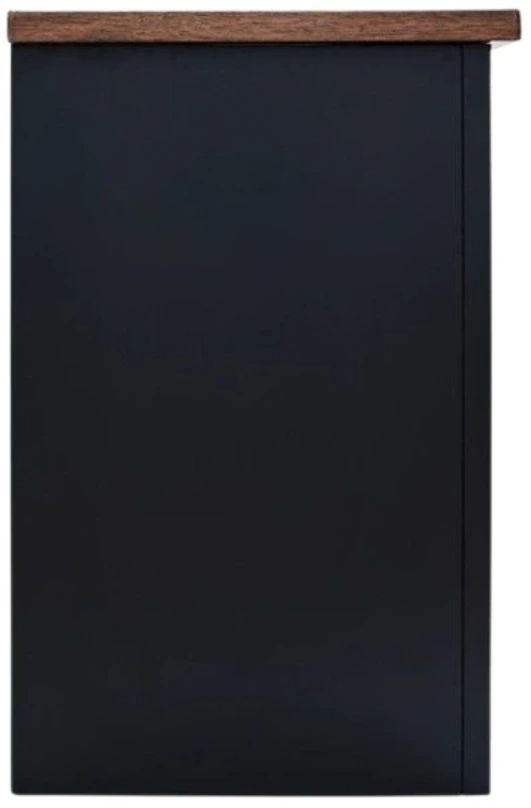 Signature Design by Ashley® Wildenauer Black/Brown 76" TV Stand with Electric Fireplace-1