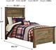 Signature Design by Ashley® Trinell Brown Twin Panel Bed-1