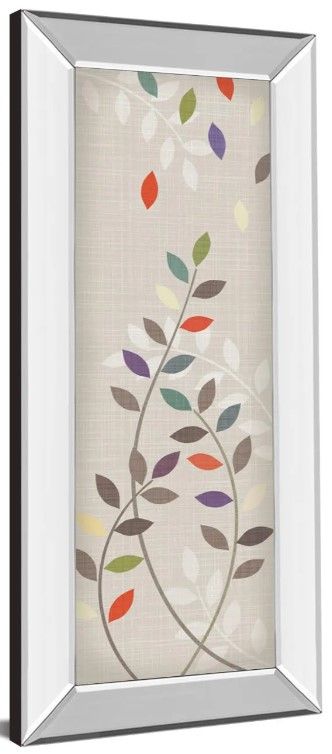 Classy Art Leaflets Il by Tandi Venter Mirror Framed Wall Art-1