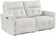 Homelegance® Salida White Double Power Reclining Loveseat with Power Headrests-0