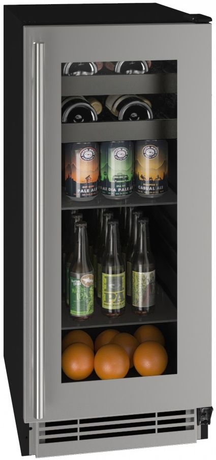U-Line® 2.9 Cu. Ft. Stainless Steel Beverage Center-0
