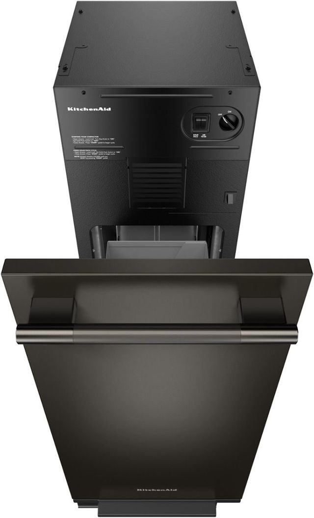 KitchenAid® 15" Black Ore Built-In Trash Compactor with Built-In Odor Management System-1