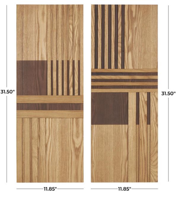 Deco Marche Brown Two-Toned Wall Decor-3