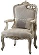 ACME Furniture Picardy Antique Pearl/White Right Facing Leaves Chair-0