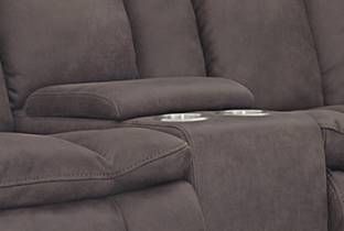 Inspired Home 4376 Tahoe Brown Manual Reclining Rocking Loveseat-1