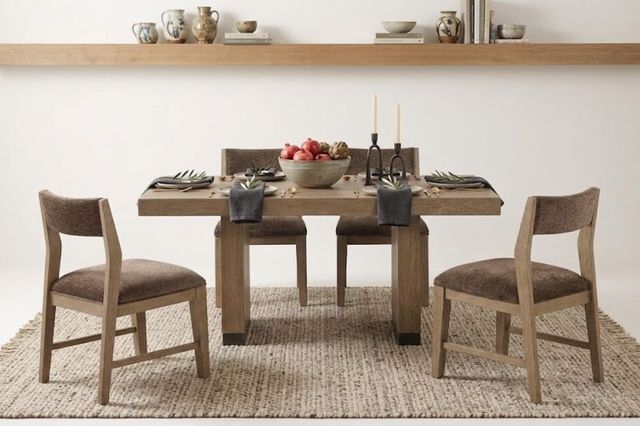 New Classic® Home Furnishings Viera 5-Piece Dark Brown/Natural Oak Dining Table Set-1