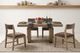 New Classic® Home Furnishings Viera 5-Piece Dark Brown/Natural Oak Dining Table Set-1