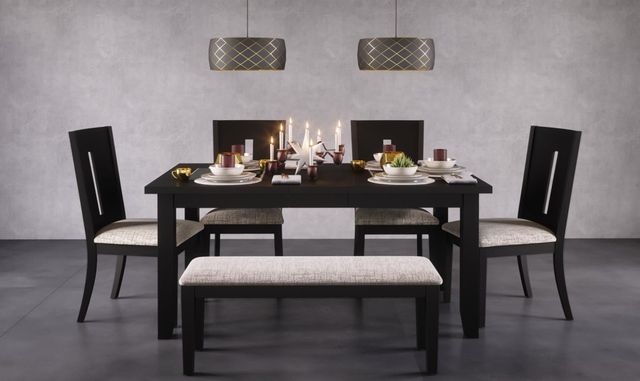 Jofran Inc. Urban Icon 6-Piece Black Dining Set-1