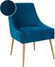 TOV Furniture Beatrix Pleated Navy Side Chair-3