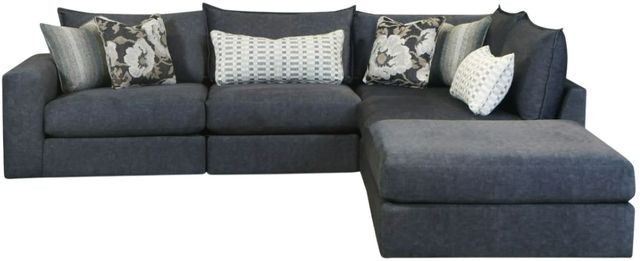 Fusion Furniture Argo Ash 5-Piece Gray L-Shaped Sectional-0