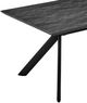 Armen Living Margot Dark Gray Dining Table with Black Metal Base -2