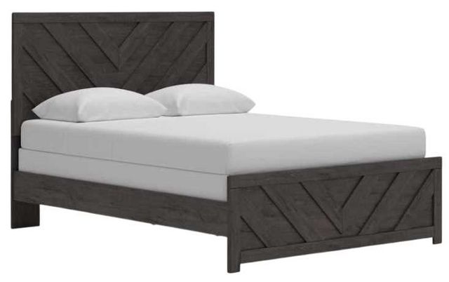 Prendonea Full Panel Bed - Charcoal Prendonea Full Panel Bed - Charcoal
