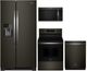 Whirlpool® 4 Piece Kitchen Package- Black Stainless -0