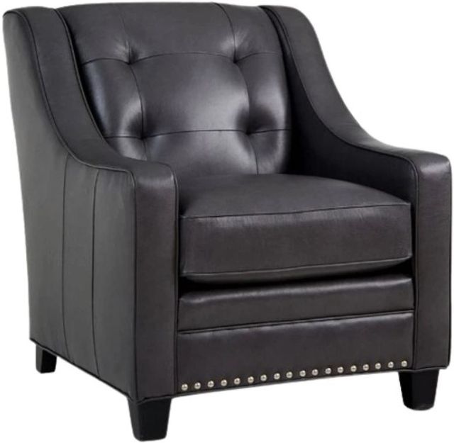 Smith Brothers Customizable 203 Leather Stationary Chair-0