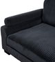 Homelegance® Traverse 4-Piece Black Modular Sectional with Reversible Chaise and Ottoman-4