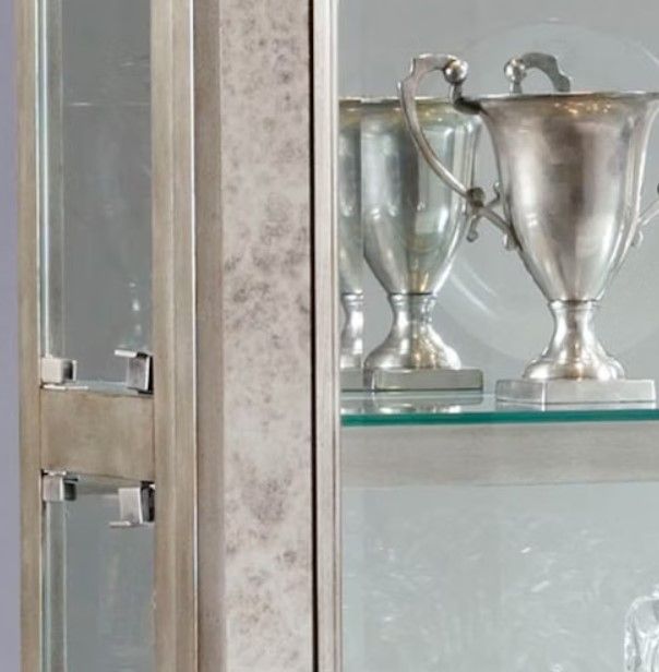 Pulaski™ PFC Aged Silver Side Entry Curio-3
