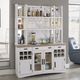 Parker House® Americana Modern Cotton/Weathered Natural Buffet and Hutch-1