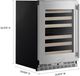 KitchenAid® 24" PrintShield™ Stainless Steel Wine Cooler -2